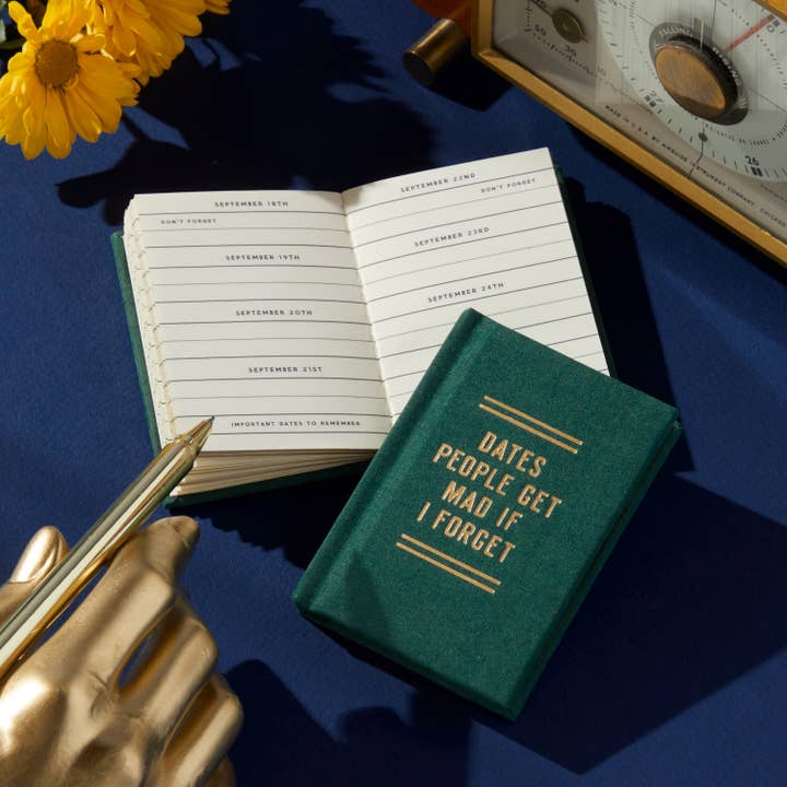 Brass Monkey Dates People Get Mad If I Forget Tiny Diary