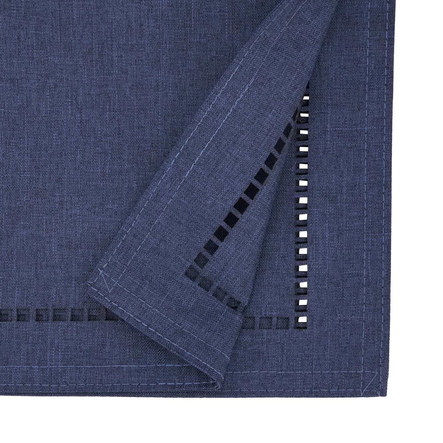Laser-Cut Hemstitch Runner: Charcoal / 14"x54"