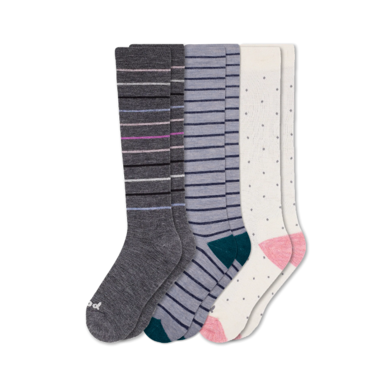 Women's Compression Socks: Medium / Large (US: 8.5 - 11.5+) ~ Assorted colors ~ Sold separately