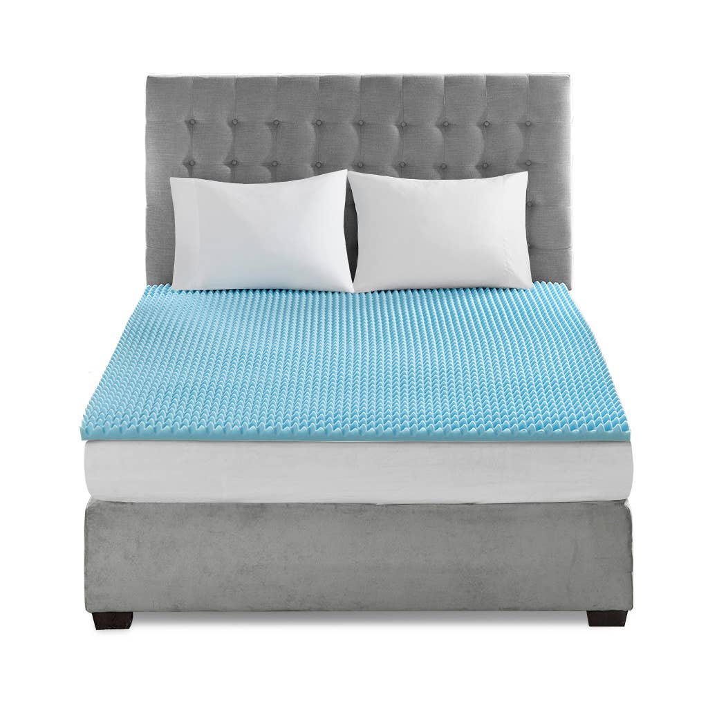 Cooling Gel Memory Foam Mattress Topper 1.5" or 3": Queen / 1.5" Thick