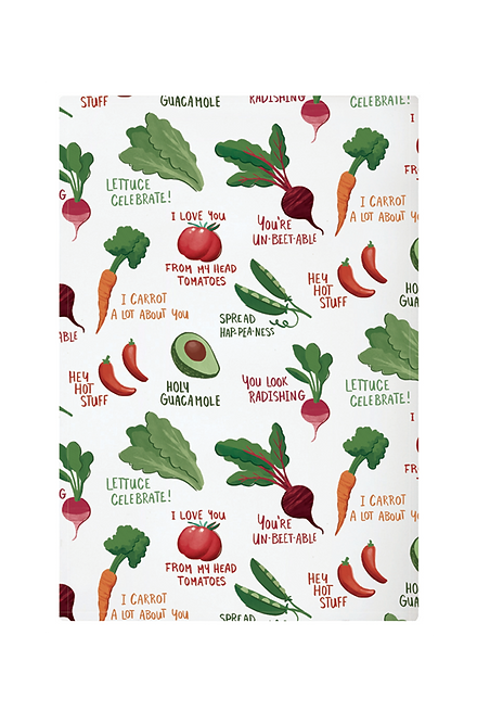 FUNNY VEGGIES PRINTED KITCHEN TOWEL
