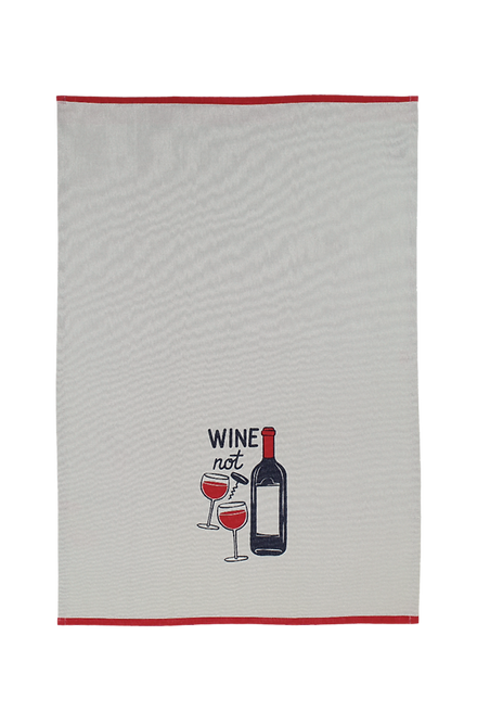 WINE NOT PRINTED TOWEL