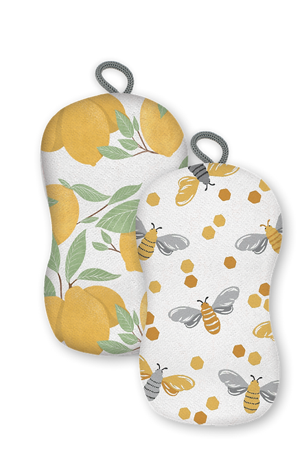 DOUBLE DUTY SCRUB SPONGE-LEMON TREE