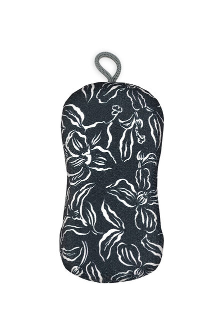 Water Lily Black Scrub Sponge
