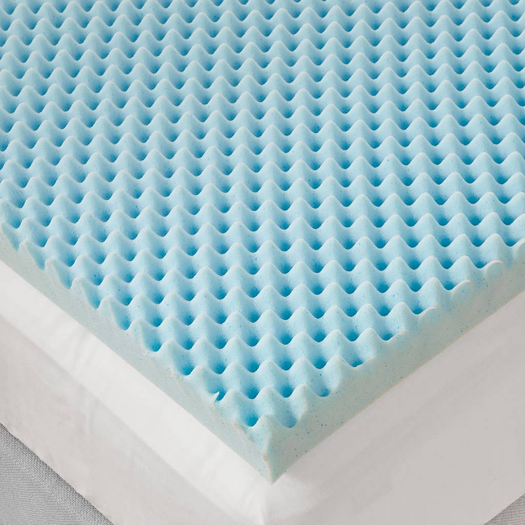 Cooling Gel Memory Foam Mattress Topper 1.5" or 3": Queen / 1.5" Thick