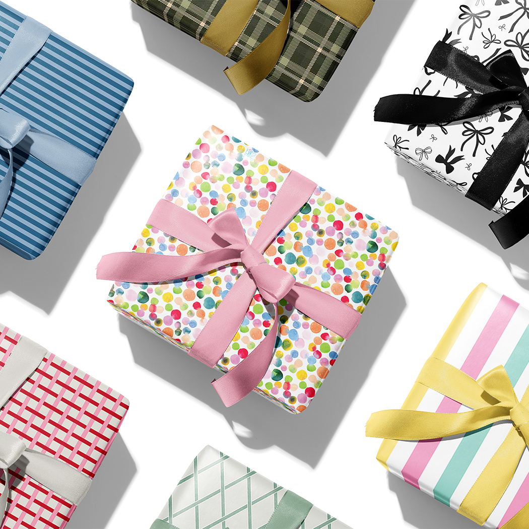 Classic Designs Gift Wrapping Paper: Mosaic Tile / 1 Pack / 24"x85'