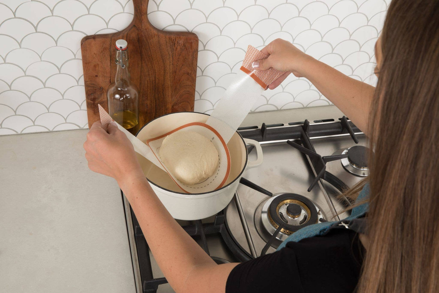Silicone Bread Sling for Dutch Ovens | Non-Stick Baking Mat: Silicone Bread Sling