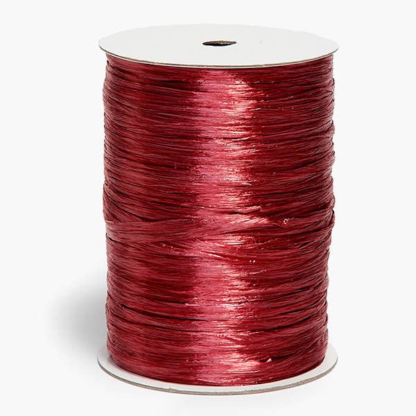 Pearlized Raffia Ribbon: Red Pearlized / 1 Pack / 500 yards