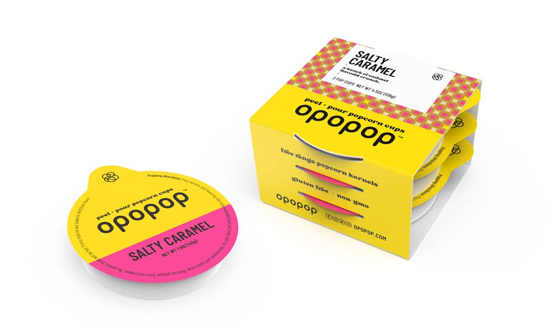 FG - 00255 Salty Caramel Pop Cups Popcorn Kernels