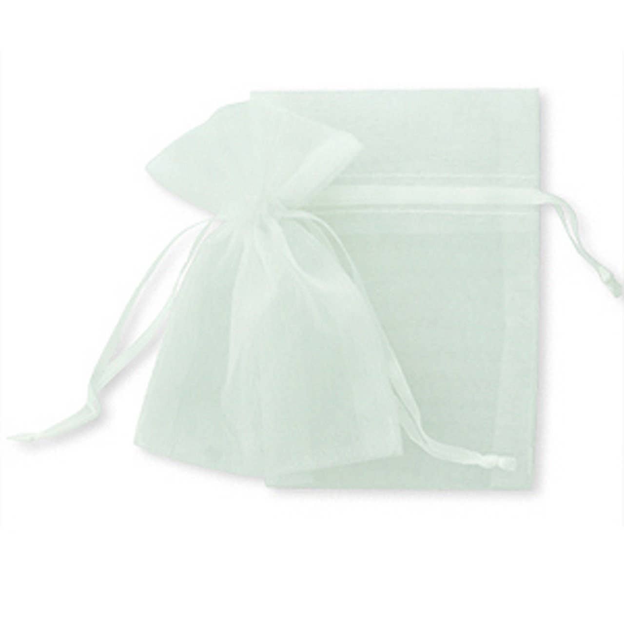 Organza Bag Sheer Favor  Pouch 6" x 8" (15 x 20 cm): Black