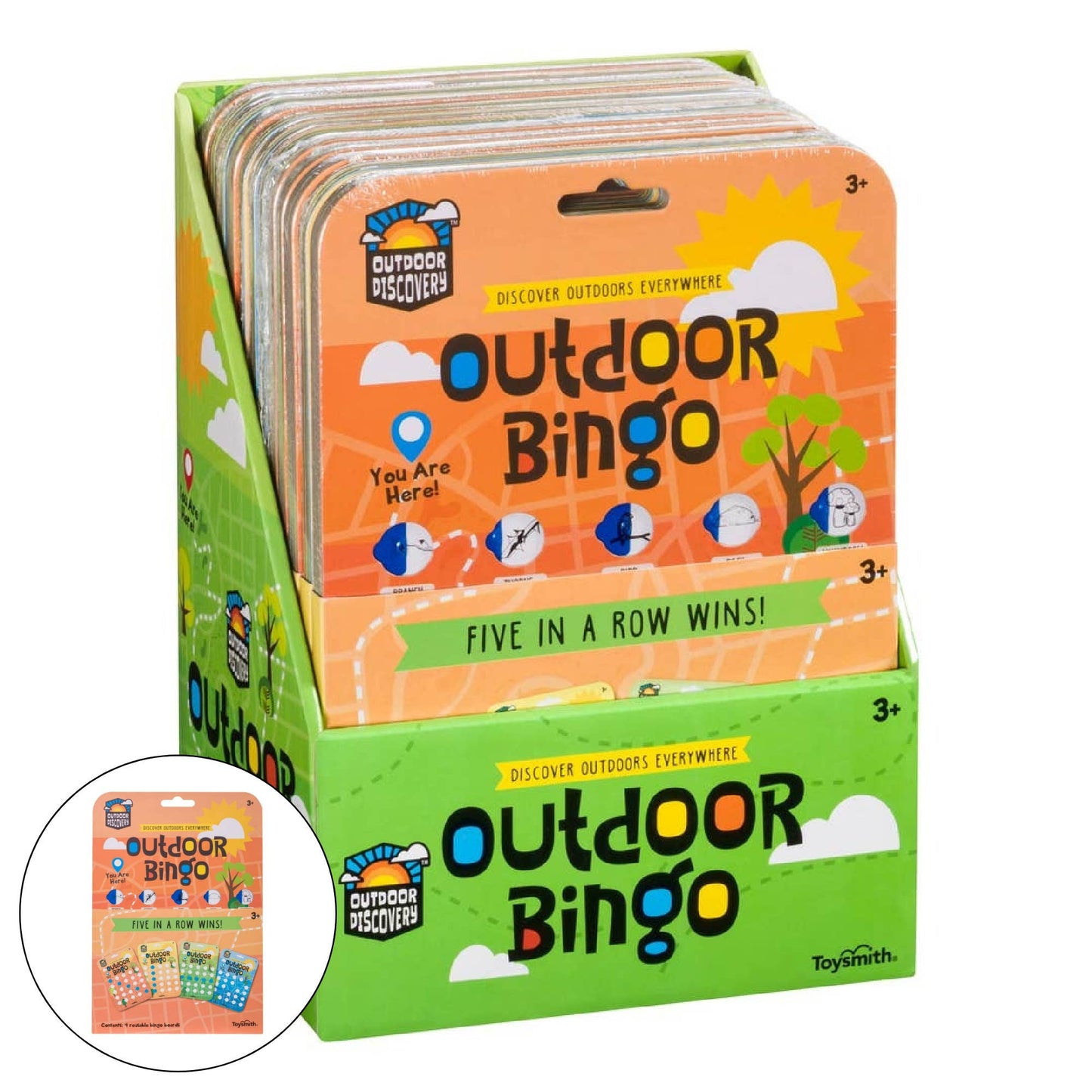 Outdoor Discovery Outdoor Bingo 4-Pack-Travel or Yard Game