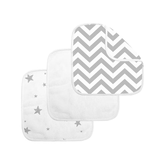 WASHCLOTHS-3 PACK GREY
