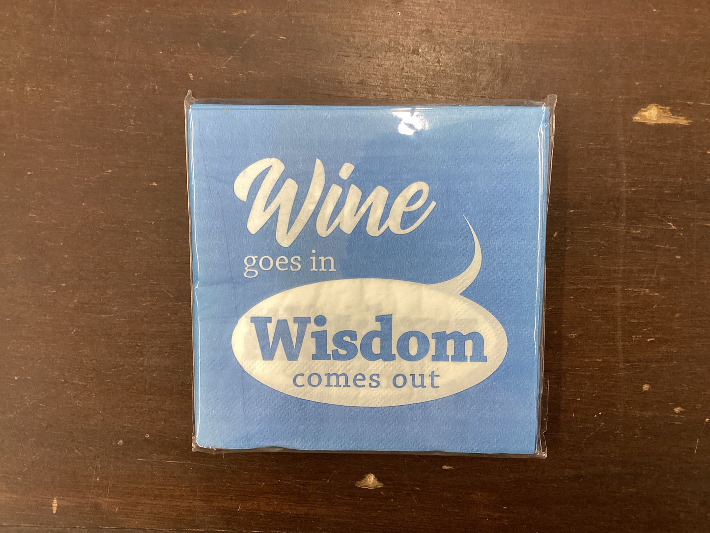 20 pack napkins - Wine goes in
