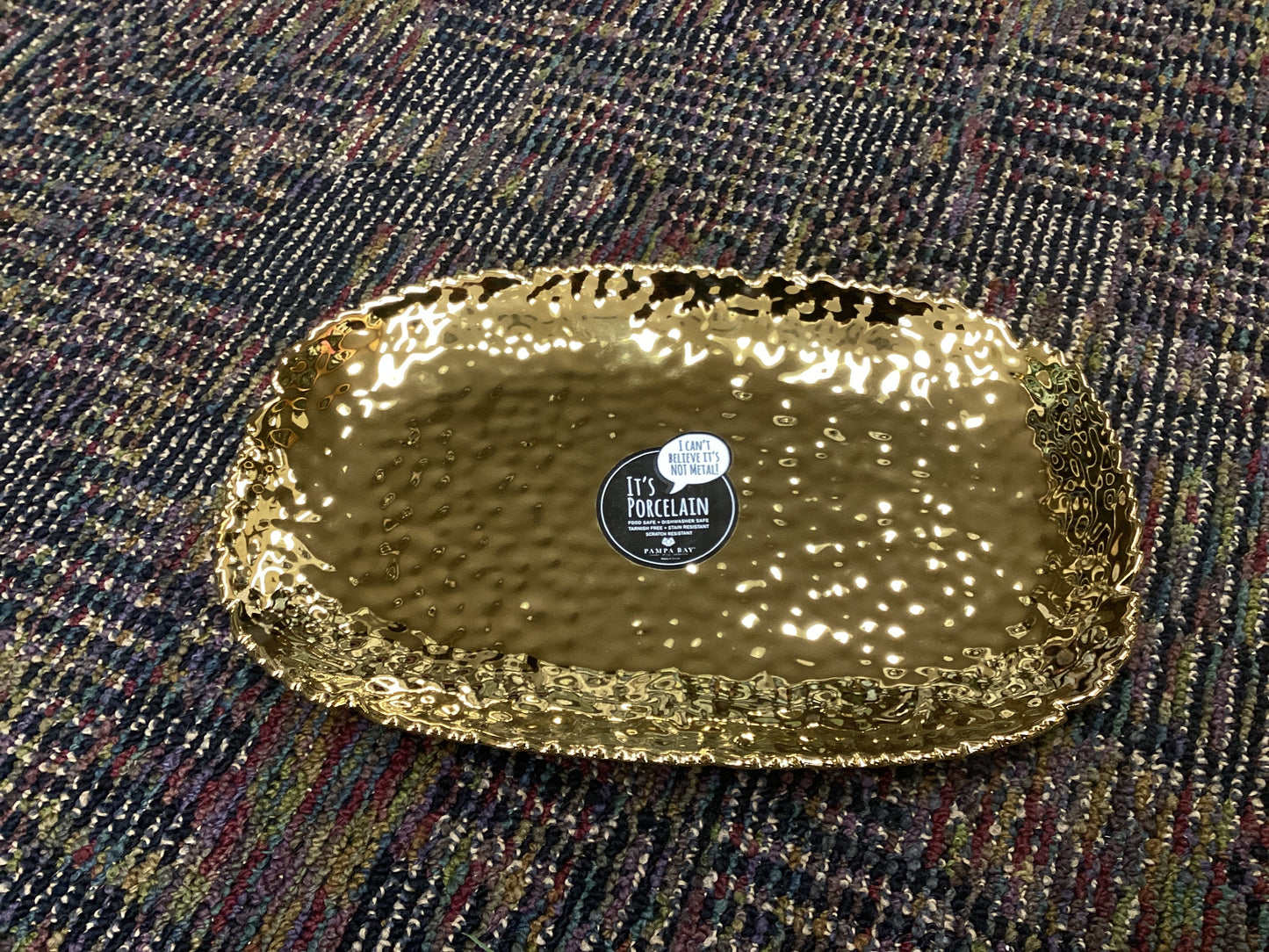 Medium Serving Platter - Gold
