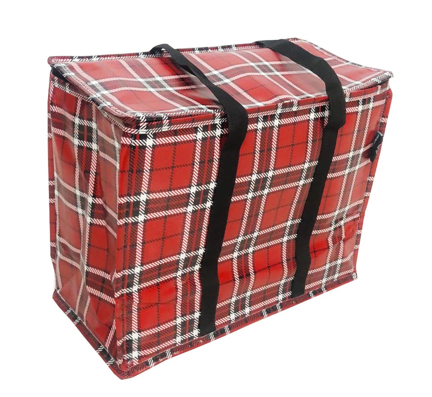 Red Plaid Happy Shopper