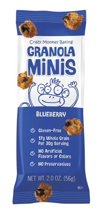MONKEY BITES GRANOLA 2 OZ ~ ASSORTED FLAVORS