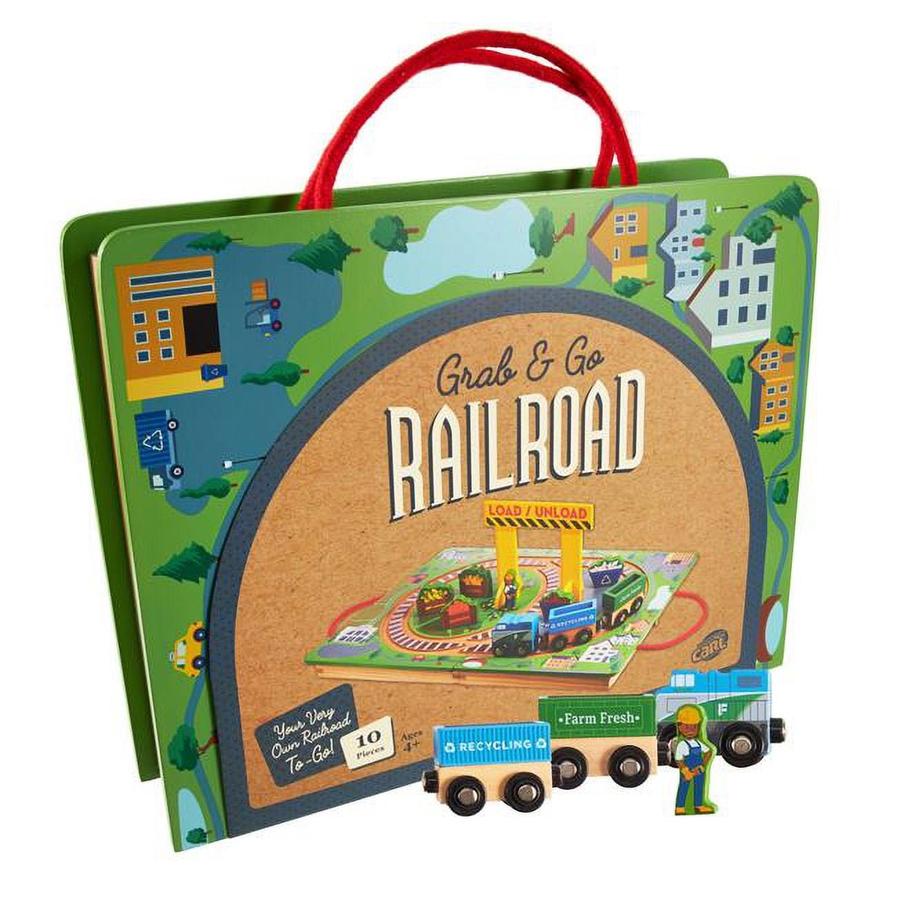 RAILROAD PLAYSET 10PC GRAB & GO