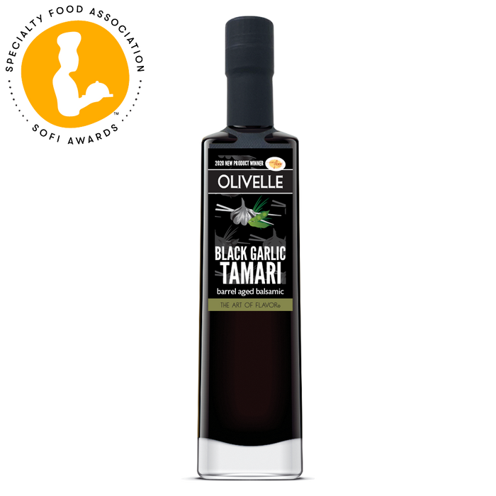 BLACK GARLIC TAMARI SOY DARK BARREL AGED VINEGAR