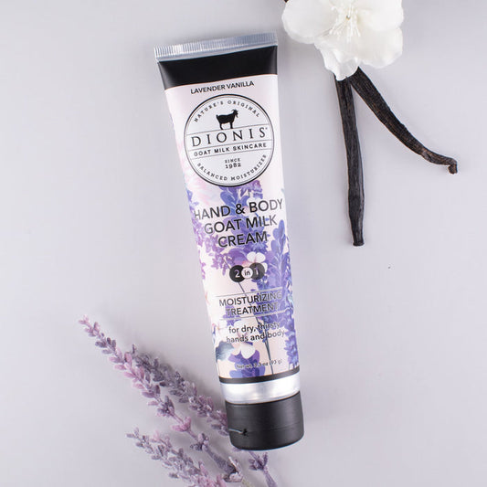 Lavender Vanilla Hand & Body Goat Milk Cream 3.3 oz