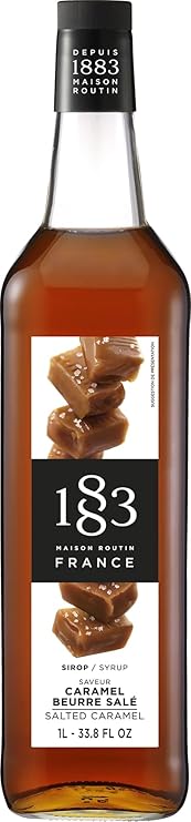 PLASTIC - 1883 Maison Routin France Syrup 1L - Salted Caramel