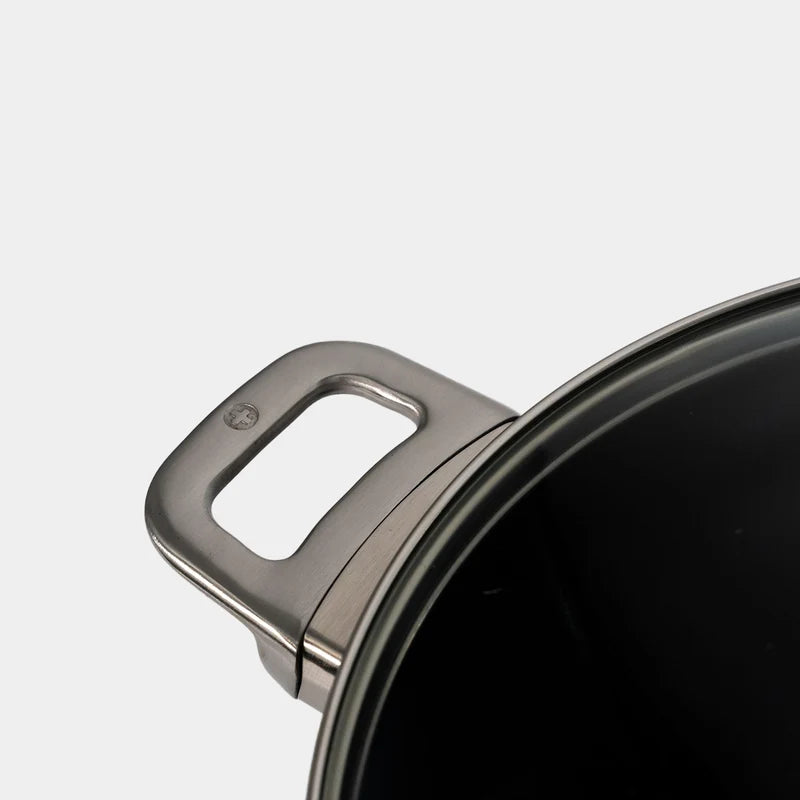 CXD Dual Ceramic Layer, Diamond Reinforced Nonstick Stock Pot with Glass Lid - 8L