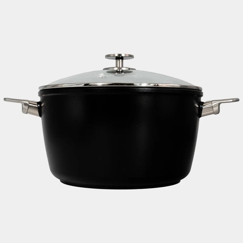 CXD Dual Ceramic Layer, Diamond Reinforced Nonstick Stock Pot with Glass Lid - 8L