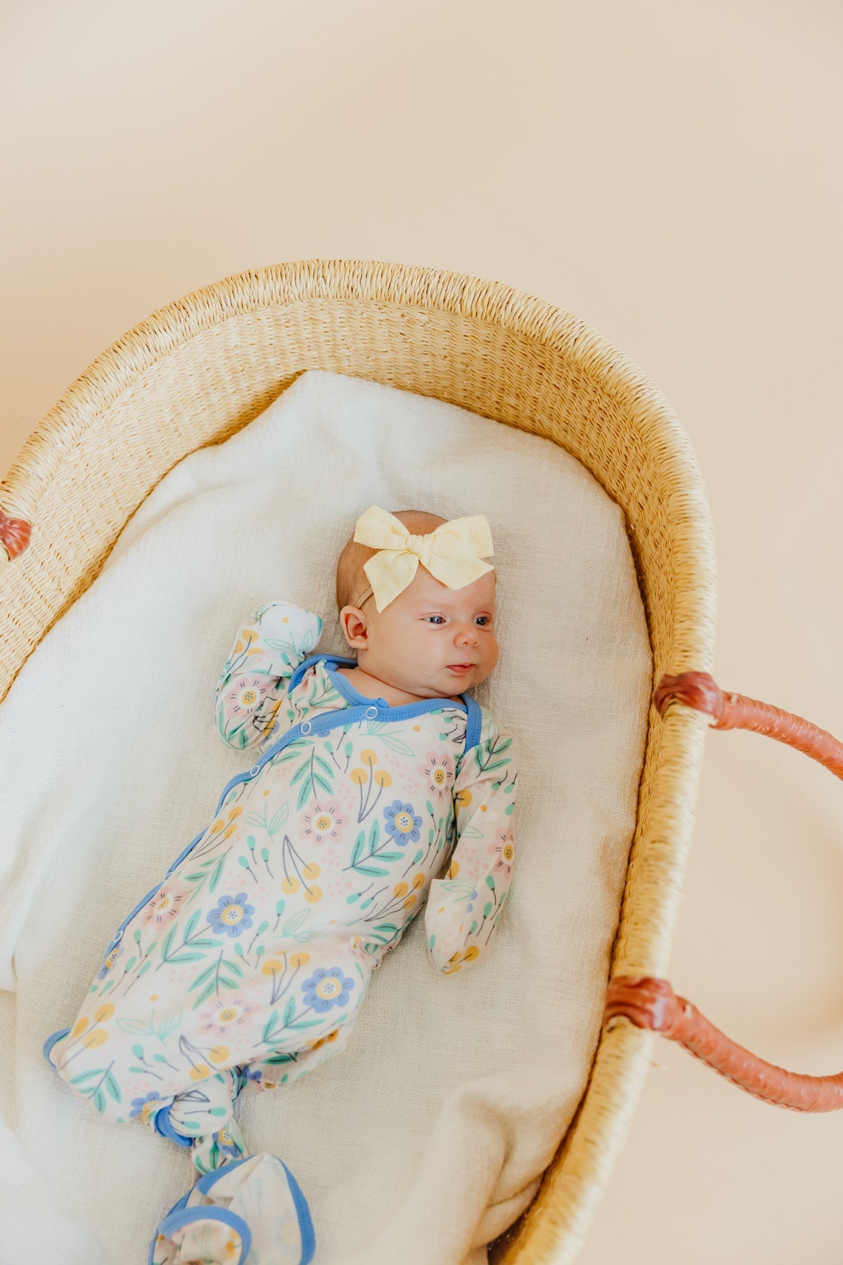 CLARA NEWBORN KNOTTED GOWN
