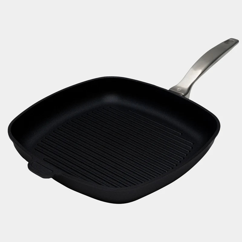 CXD Dual Ceramic Layer, Diamond Reinforced Nonstick Square Grill Pan - 11" x 11"
