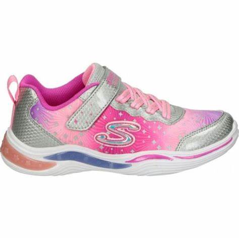 SKECHERS LIGHTS POWER PETALS-PNTD DAISY  GIRL'S SNEAKERS