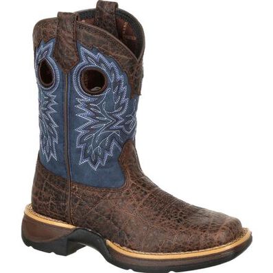 LIL' REBEL™ BY DURANGO® BIG KIDS FAUX EXOTIC WESTERN BOOT