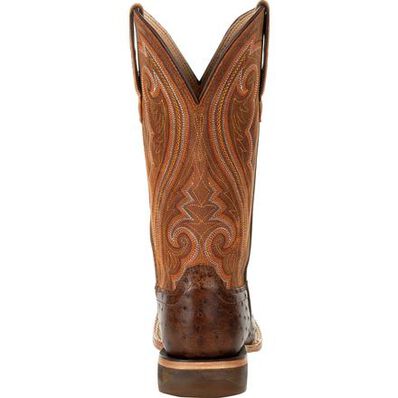DURANGO® PREMIUM EXOTICS™ WOMEN'S FULL-QUILL OSTRICH ANTIQUED SADDLE WESTERN BOOT
