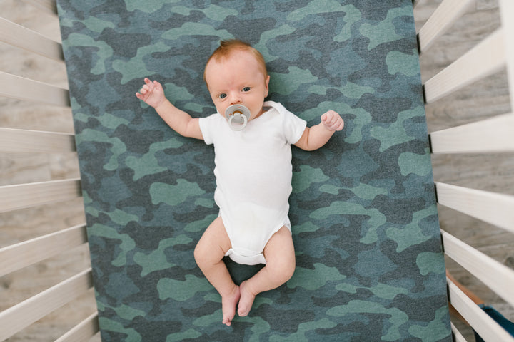 COPPER PEARL FITTED CRIB SHEET