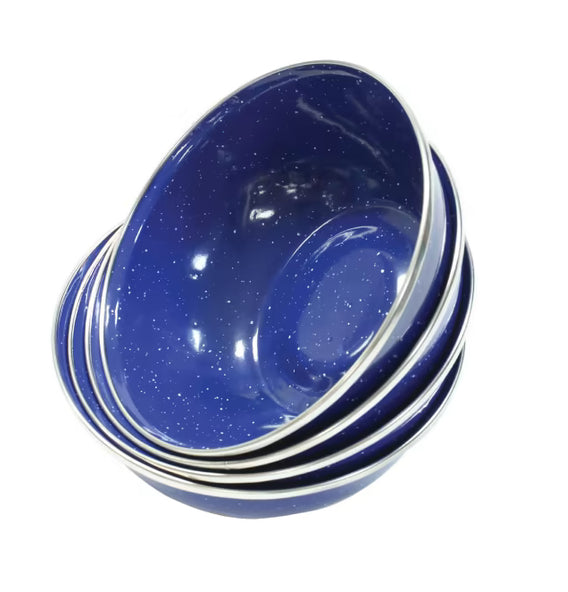 Deluxe 24pc Enamel Tableware Set
