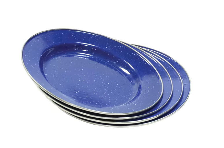 Deluxe 24pc Enamel Tableware Set