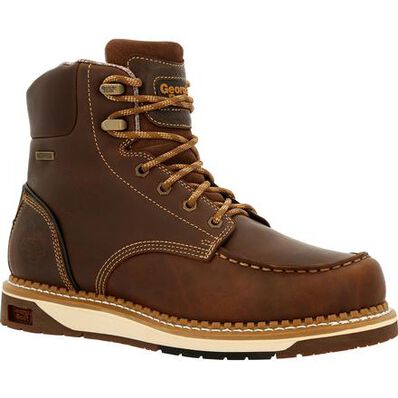 GEORGIA BOOT AMP LT WEDGE WATERPROOF MOC-TOE WORK BOOT