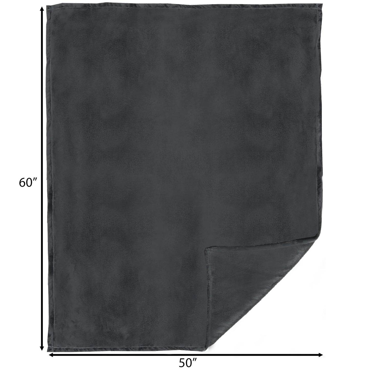 JP964 Carsten's Cozies Perfect Grey Travel Blanket
