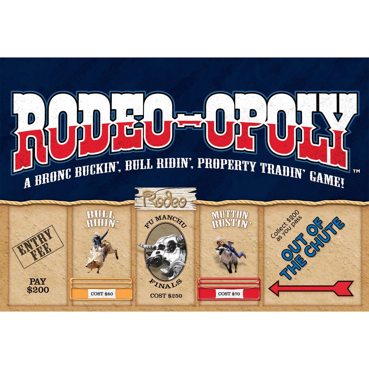 Late For The Sky: Rodeo-Opoly Themed Family Board Game, Ages 8+