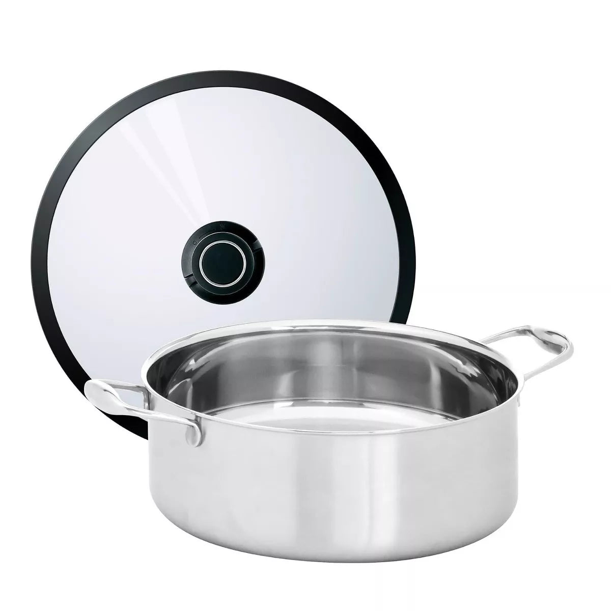 BLACK CUBE STAINLESS, STOCKPOT W/ LID, 11", 7.5 QT
