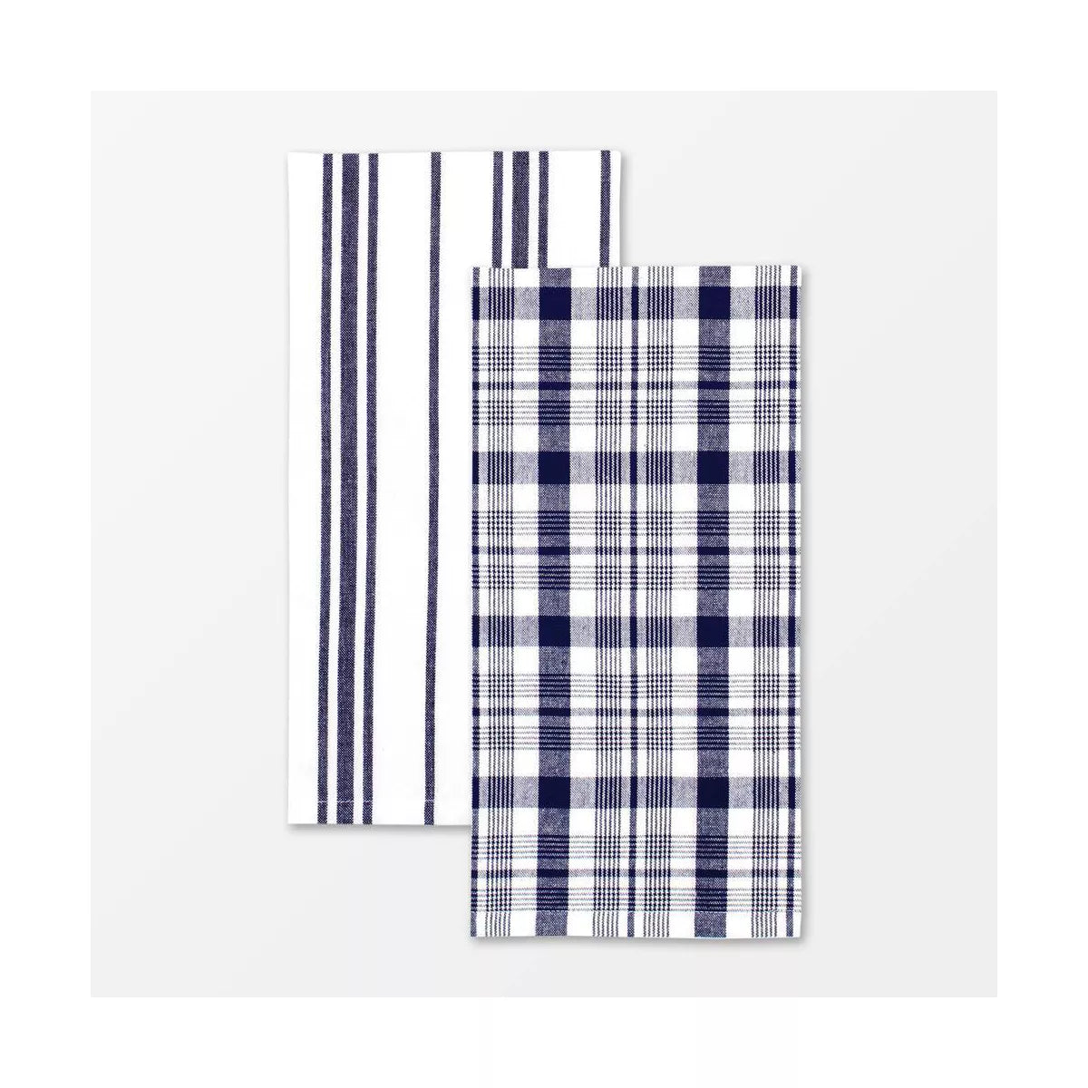 6670-1955 FARMHOUSE TOWEL SET/2 INK BLUE