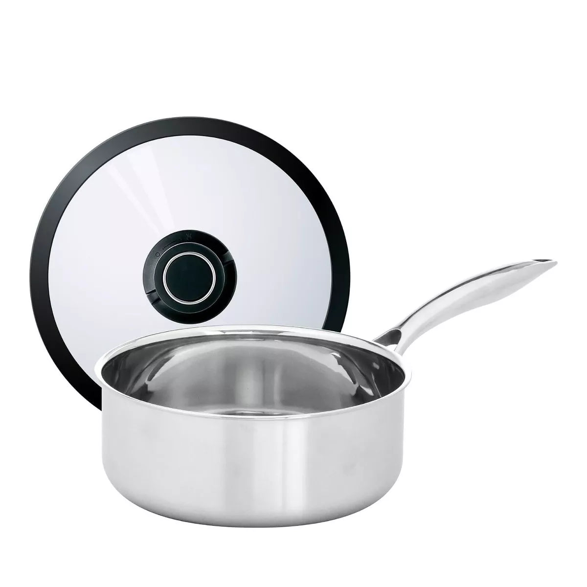 BLACK CUBE STAINLESS, SAUCEPAN W/ LID, 8", 2.5 QT