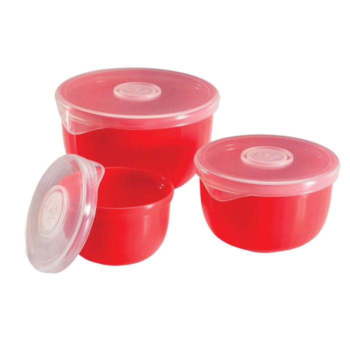 Prep and Store Bowls with Lids 3PC