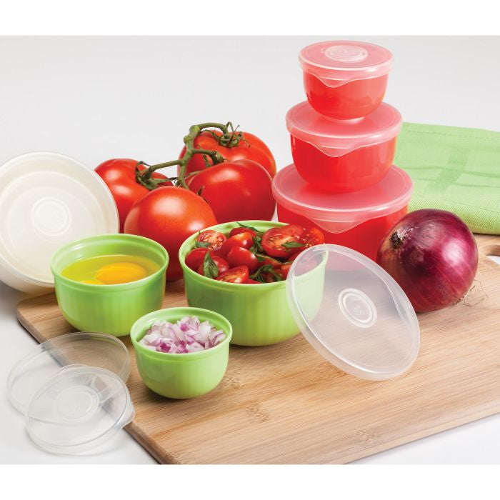Prep and Store Bowls with Lids 3PC