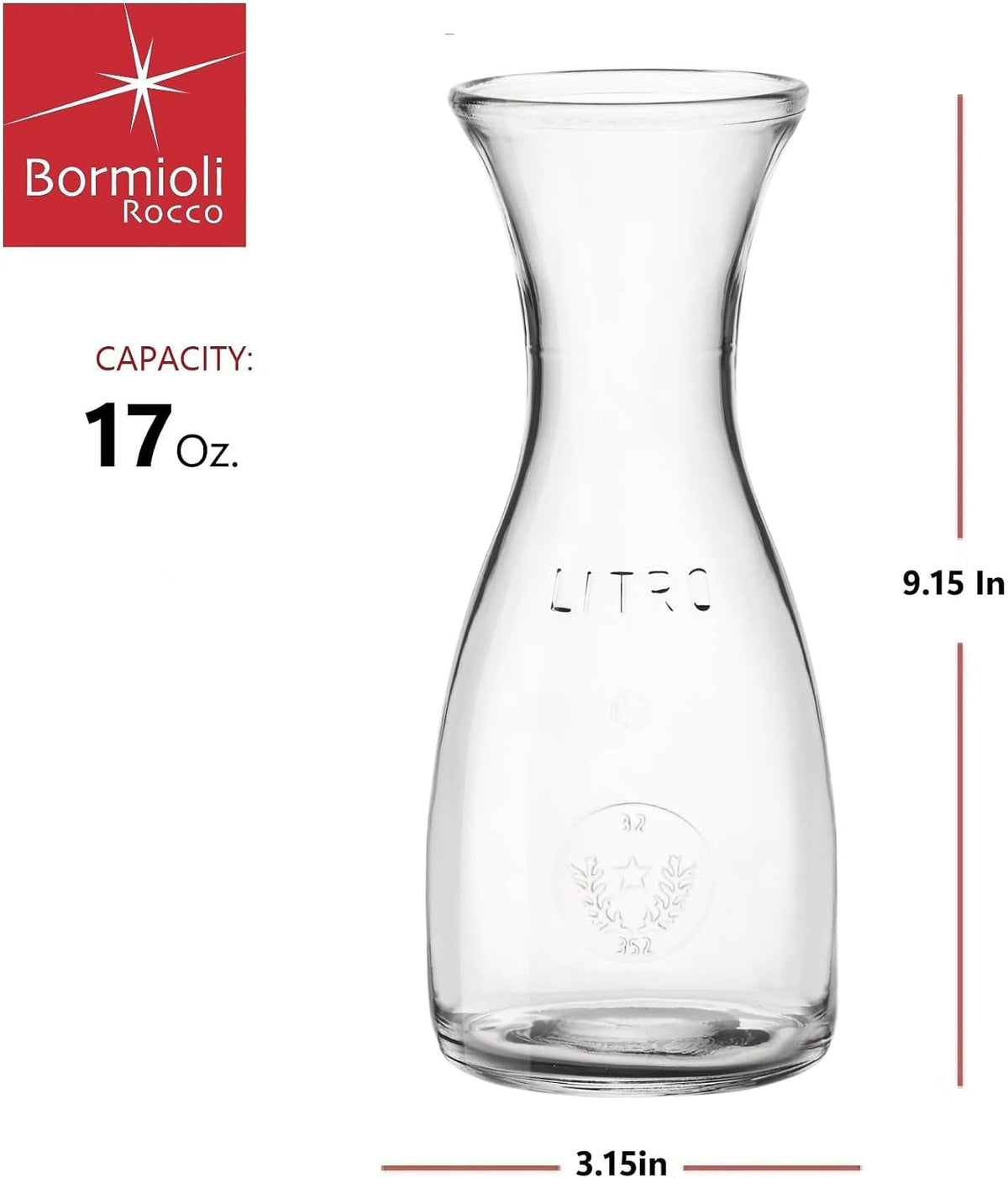 Rocco Misura PZ Carafe - 17 oz