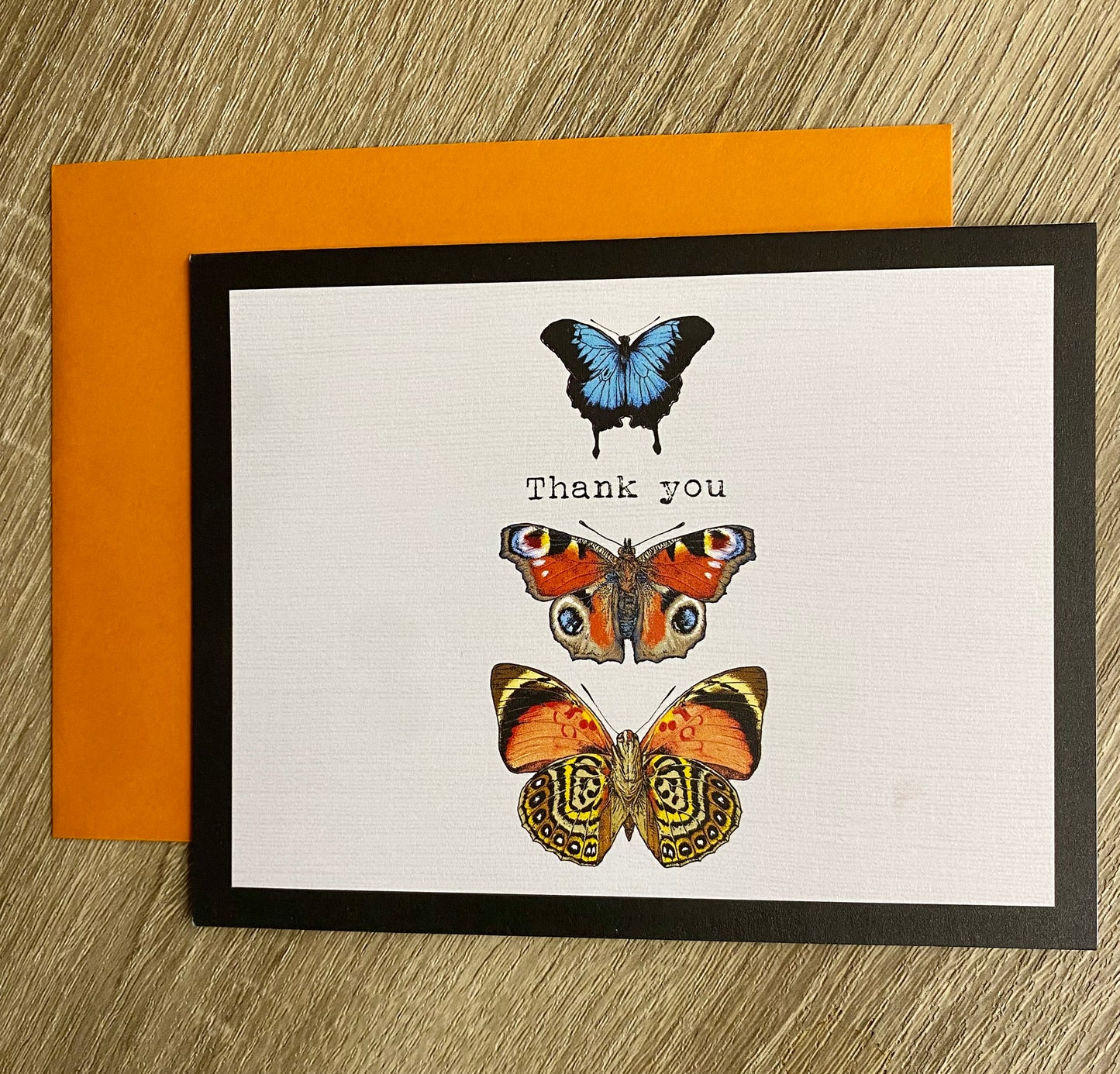 BUTTERFLY BOXED BLANK THANK-YOU CARDS WITH ENVELOPES