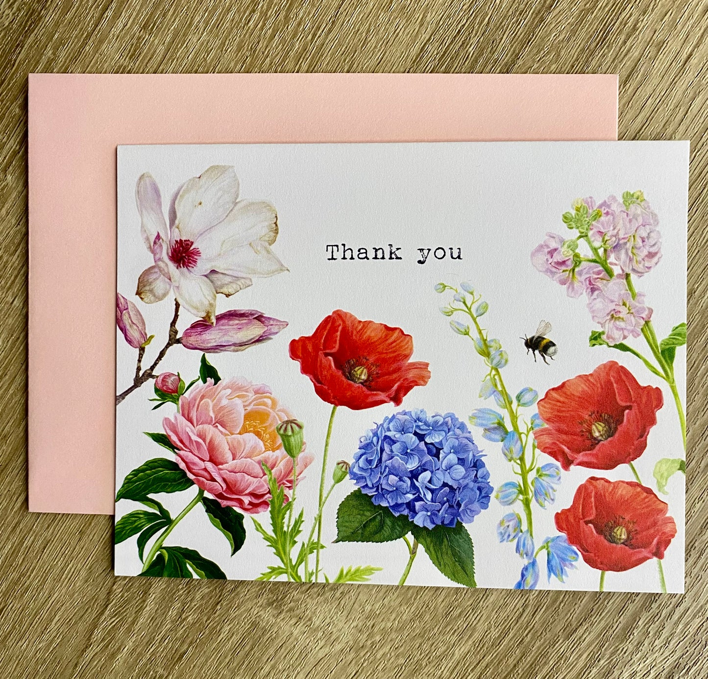 FLOWERS BOXED BLANK THANK-YOU CARDS WITH ENVELOPES