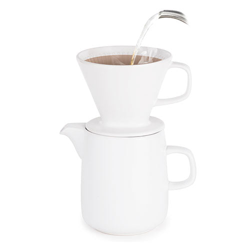 30oz. 4"D x 5" COFFEE DRIPPER POT  WHITE