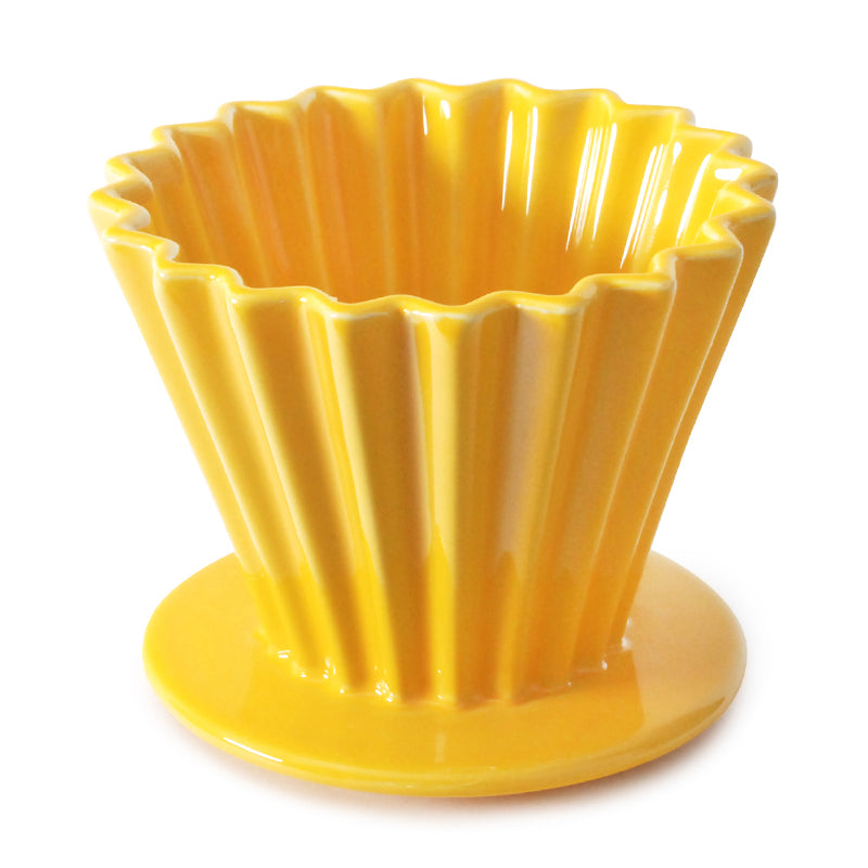4.5" x 3.5" H  COFFEE DRIPPER- YELLOW
