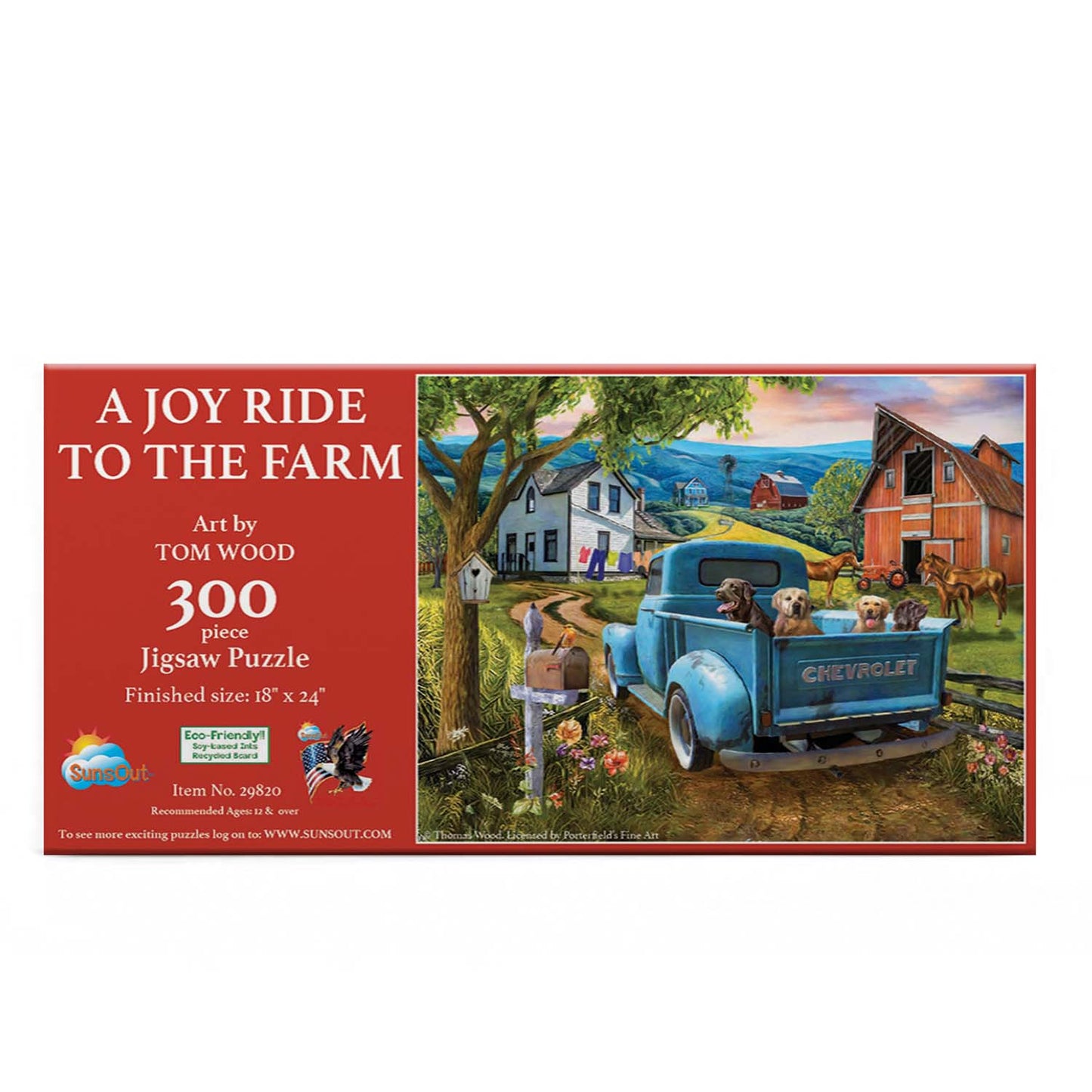 A JOY RIDE TO THE FARM 300 PIECE JIGSAW PUZZLE