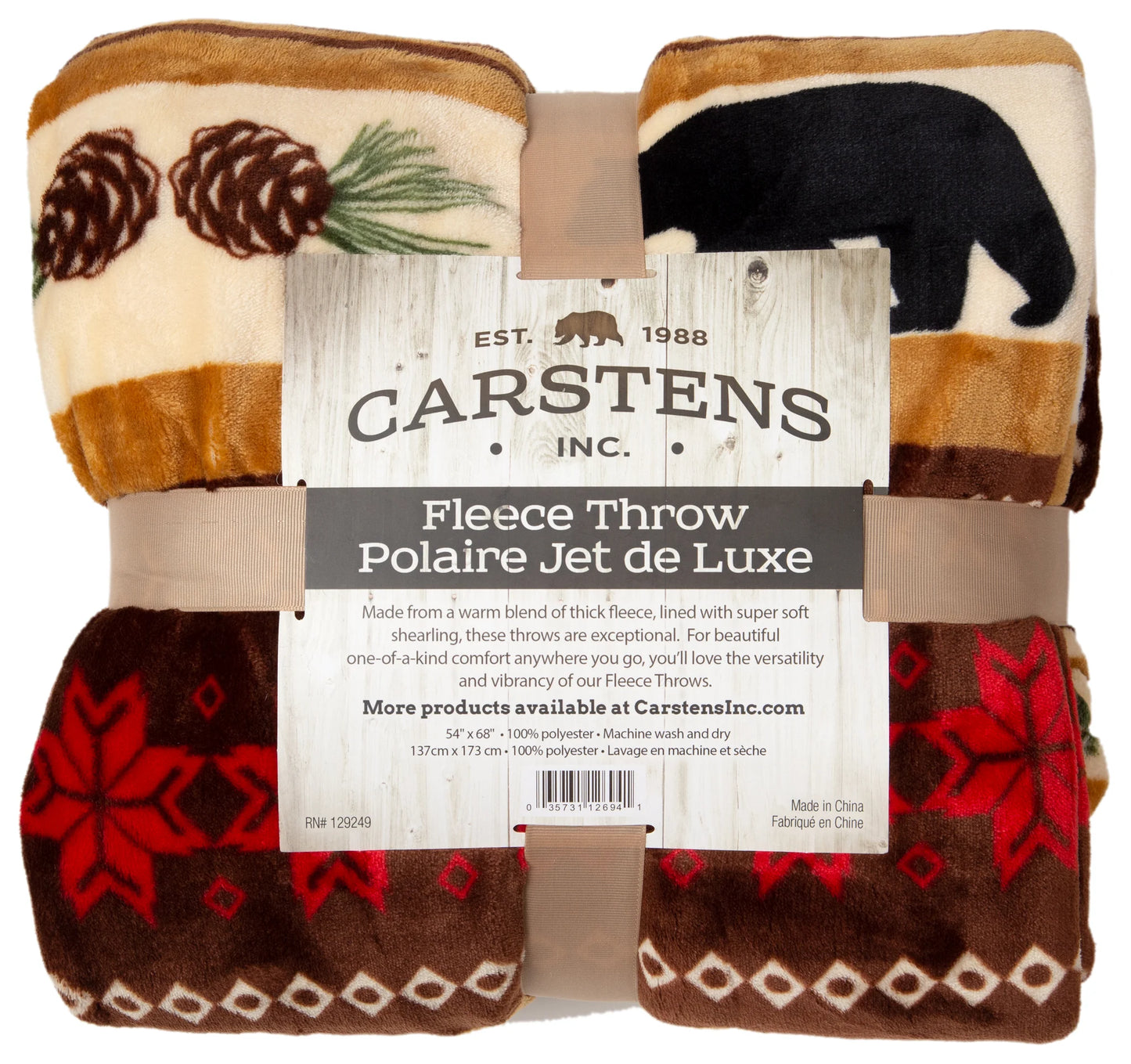 JP513 Carsten's Hinterland Plush Throw Blanket