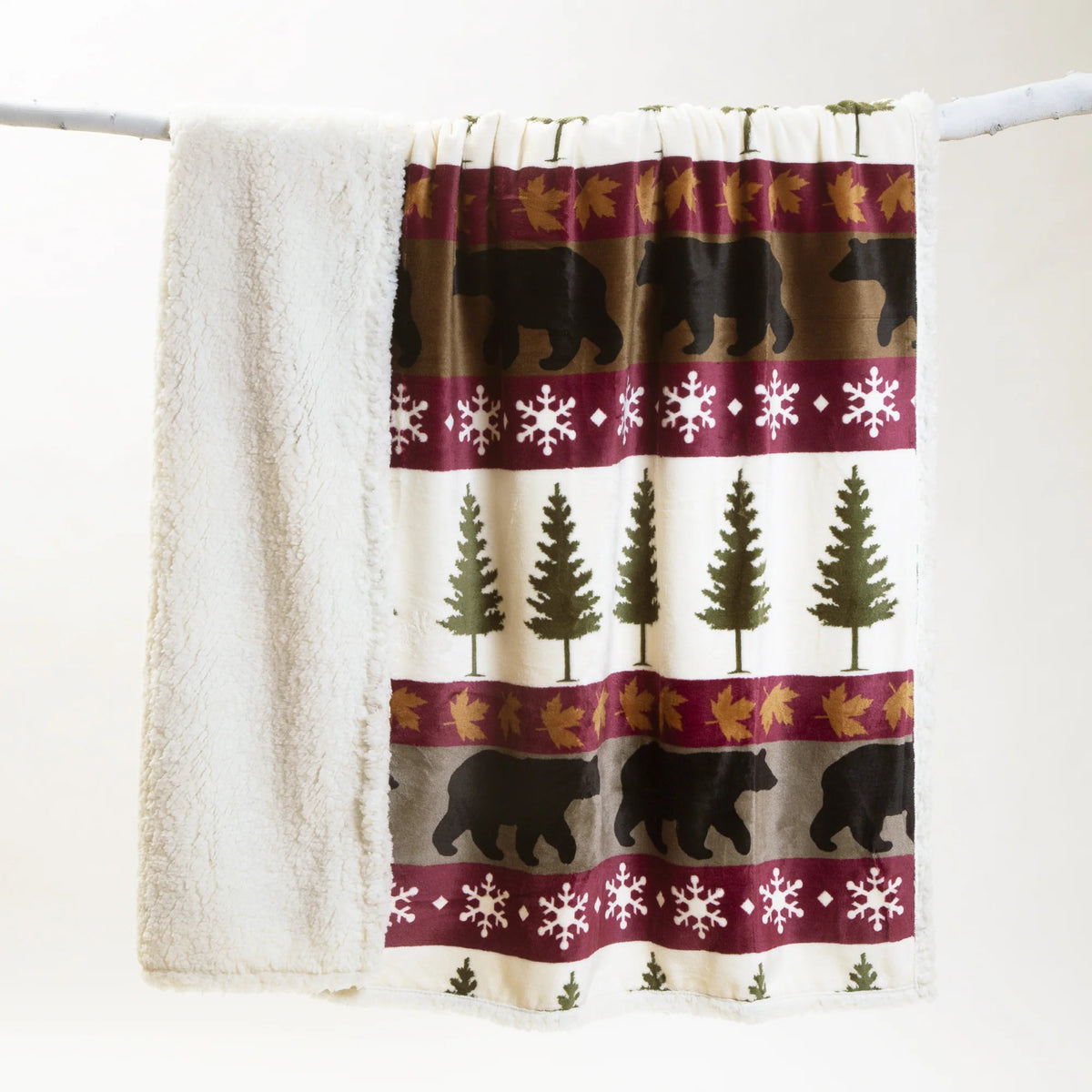 JP518 Carsten's Tall Pine Plush Throw Blanket